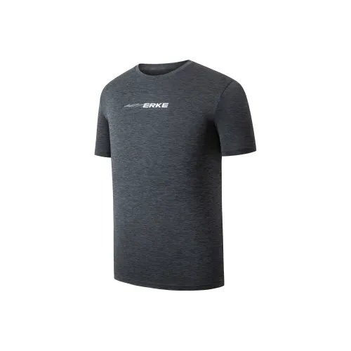 Erke T Shirt Men's Dual Dyed Jet Black