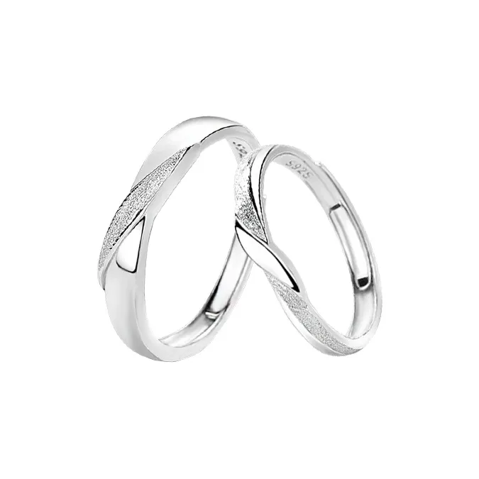 FBRUE 925 Sterling Silver Rings Unisex-0