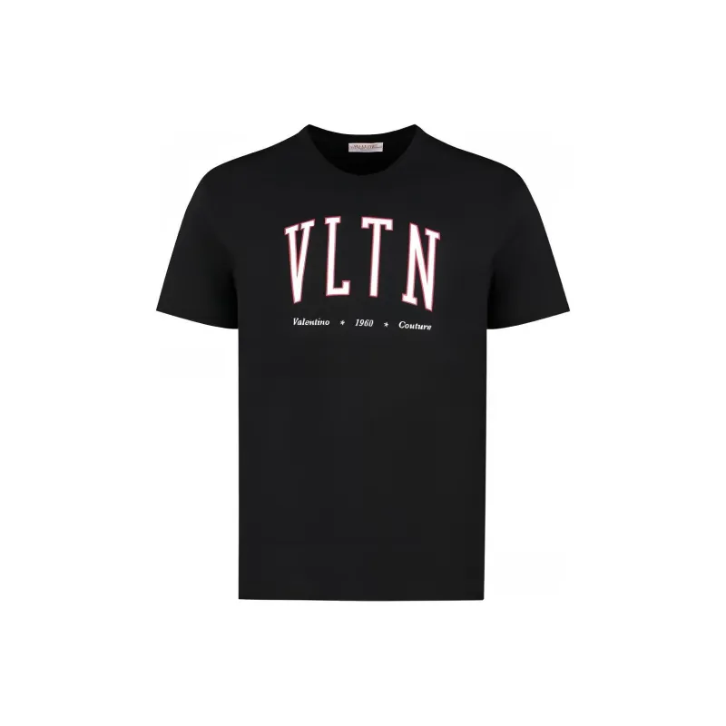 Valentino VLTN Logo Printed Crewneck T-Shirt-0