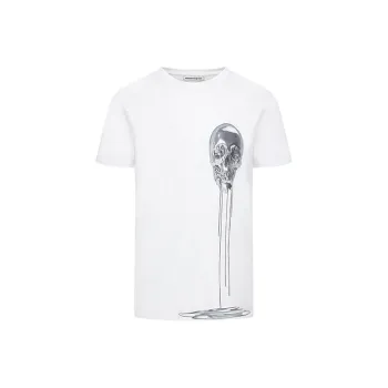 Alexander McQueen T Shirts Men White