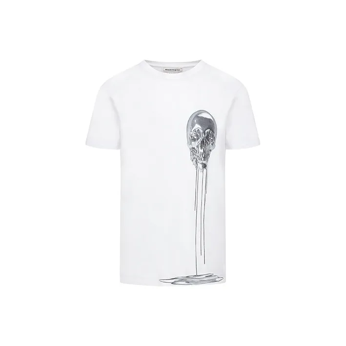 Alexander McQueen T Shirts Men White-0