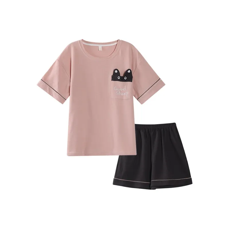 Maultiay Pajama Set Women's Pink-0