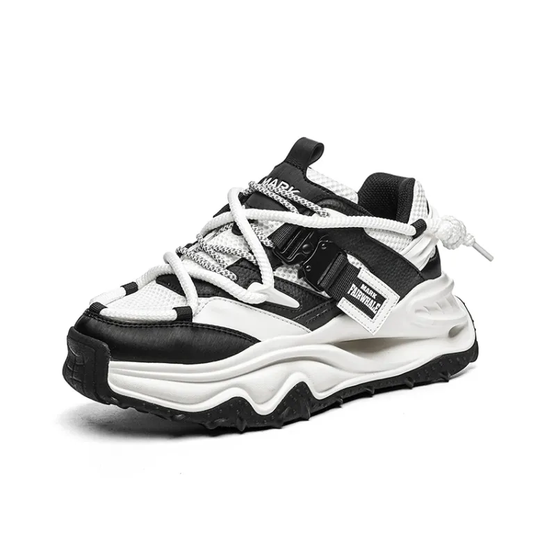 FAIRWHALE Anti Slip And Wear Resistant Height Increasing Low Top Chunky Sneakers Men's-11