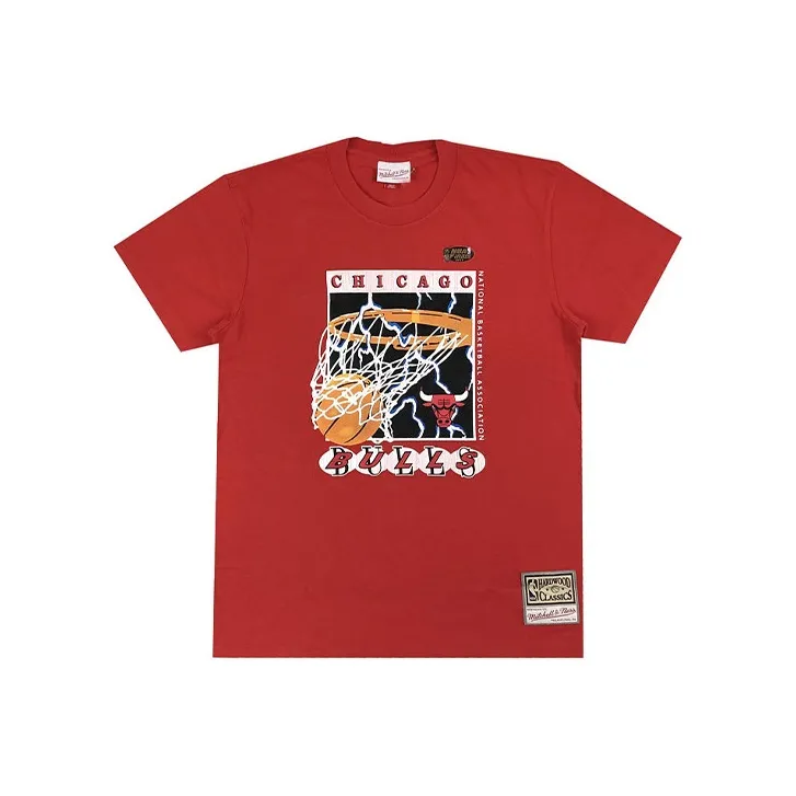 Mitchell Ness T Shirts Men Red-0