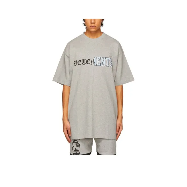 Vetements T-Shirts Men Gray-0