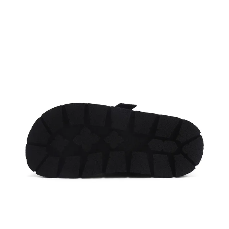 DHARRY Leisure Time Collection Slip Resistant Abrasion Resistant Closed Toe Slippers Women's Black-5