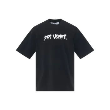 OFF WHITE Neen Graffiti Ow Logo T Shirt