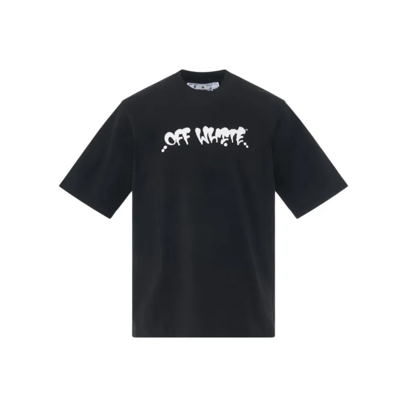 OFF WHITE Neen Graffiti Ow Logo T Shirt-0