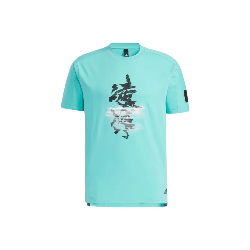 Adidas T-Shirts Men Teal-0