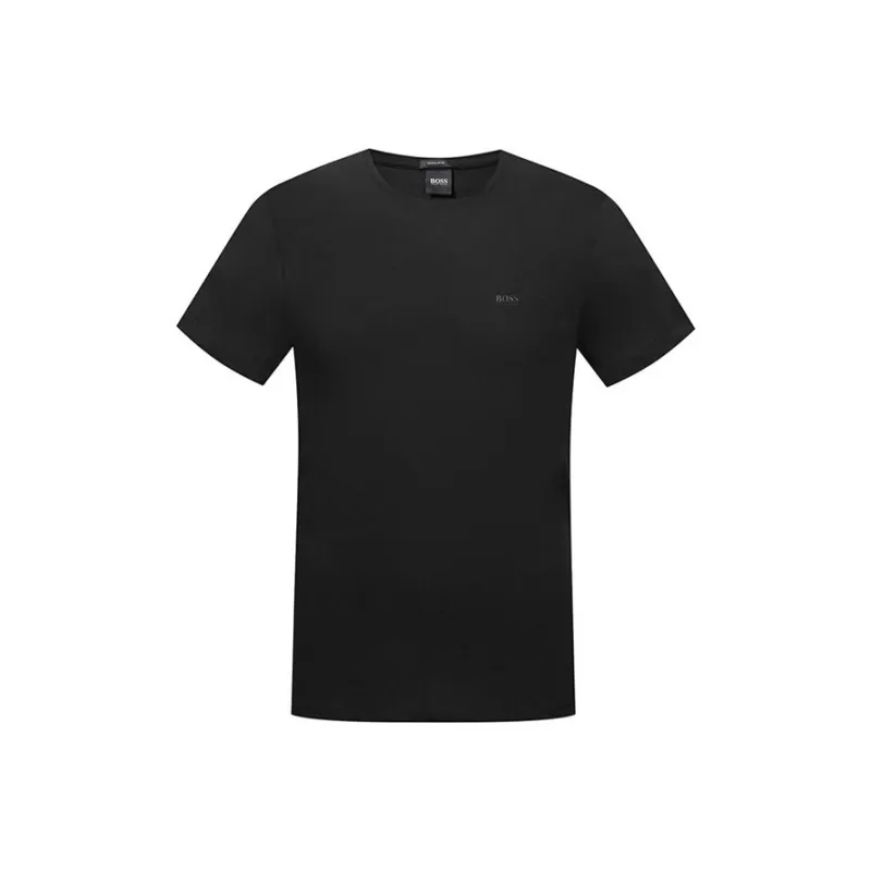 HUGO BOSS Short Sleeved T Shirts Men's Black-0