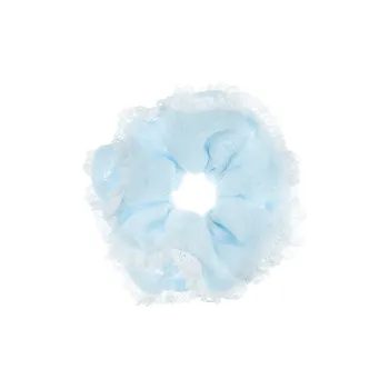 NICERURU Double Layer Lace Trim Hair Tie Women's