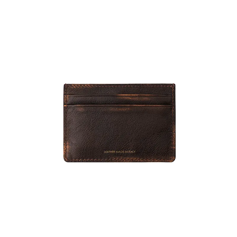 GROTTO Cow Leather Card Holder Unisex Multicolor-2