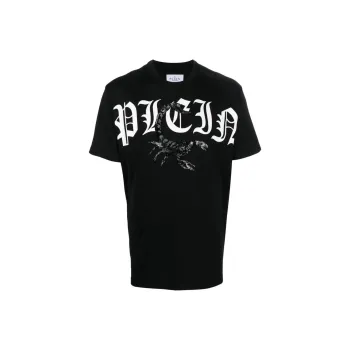 PHILIPP PLEIN Scoprion Logo print T shirt