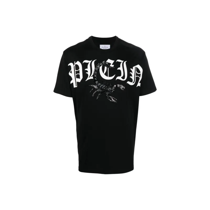 PHILIPP PLEIN Scoprion Logo print T shirt-0