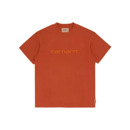 Carhartt WIP T-Shirts Men Coral Red