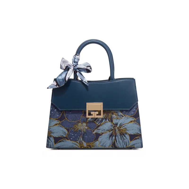 HACIN PU Handbag Women's Blue/Brown/Red-1