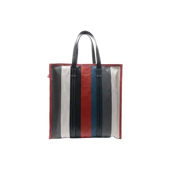 Balenciaga Lambskin Tote Bag Shopping Bag Handbag Medium Size Women's Multicolor