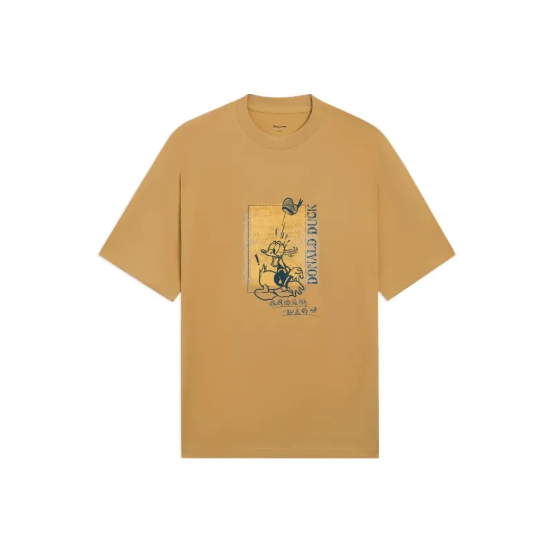 LiNing x Disney T Shirt Men's Curry Yellow-0