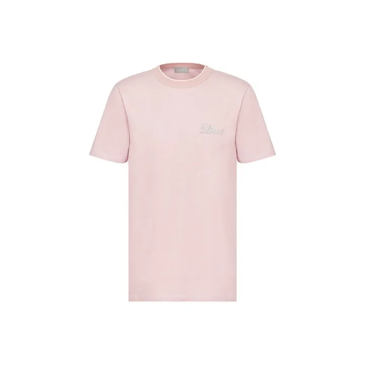 DIOR Quarterly New Products T-Shirts Men Pink-0
