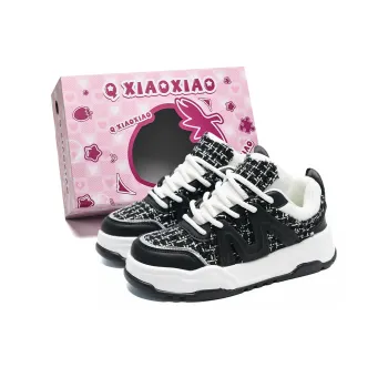 Circle Small Coverage Wear Resistant Lightweight Low Top Skateboard Shoes Unisex Black White