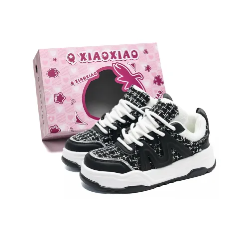 Circle Small Warm Cushioning And Wear Resistant Low Top Skateboard Shoes Unisex White Black