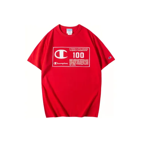 Champion T Shirt US Version Unisex Red