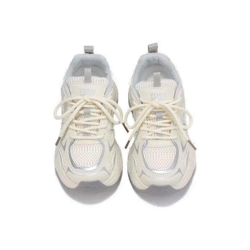 Yobn Durable Breathable Lightweight Low Top Chunky Sneakers Women's-9