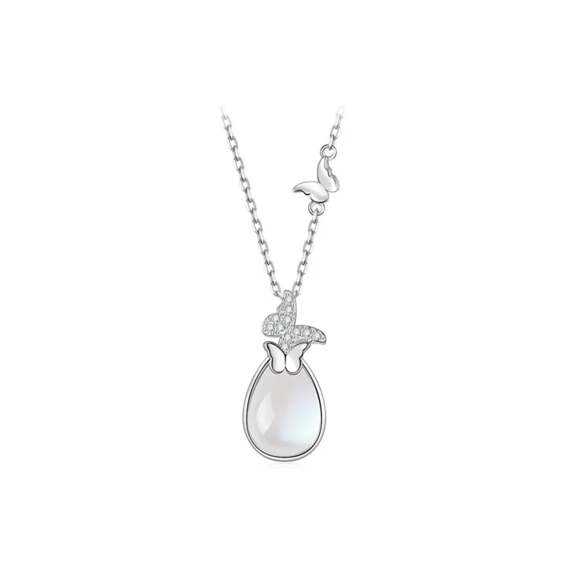 Ancient Jewelry Chalcedony Jade Necklaces Women's-0