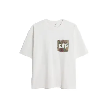 GAP SS23 T-Shirts Unisex Gray White