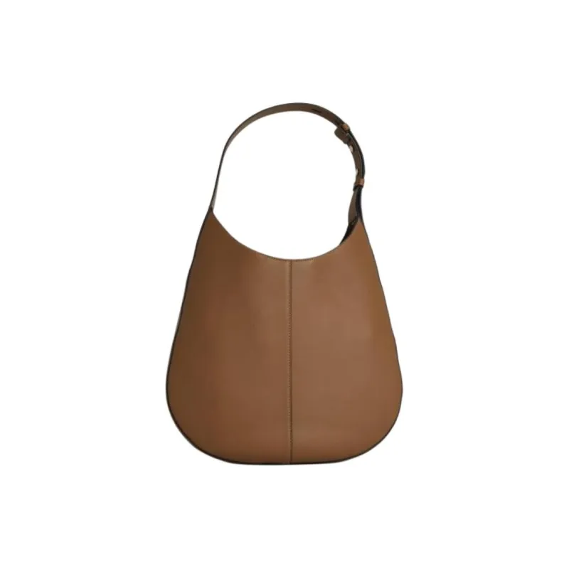 TOD'S Leather Hobo Bag Shoulder Bag Women's Dark Brown-2