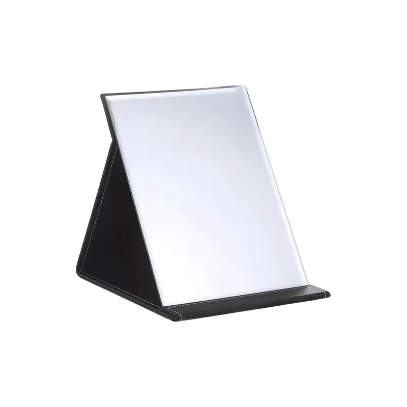 A Few More Cute Foldable Portable High Definition PU Leather Table Large Size Make Up Mirrors Travel Business Unisex-7