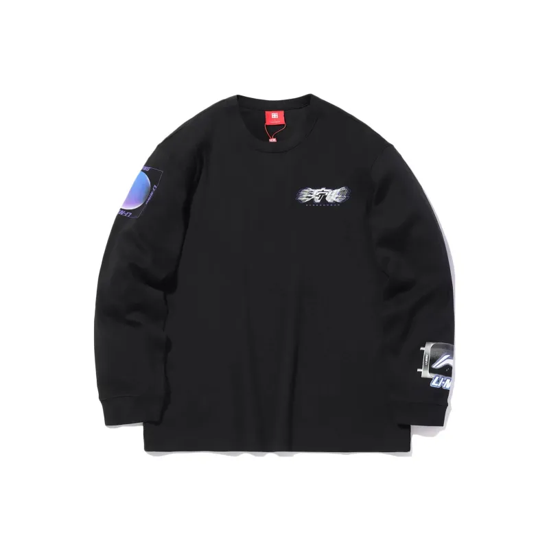 LiNing China Li Ning T Shirts Men Black-0