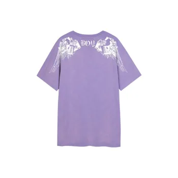 Boy London Crew Neck Fitted Straight Short Sleeved T Shirt Unisex Purple