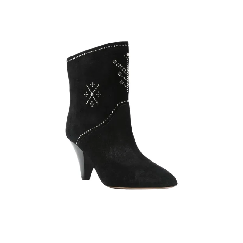 ISABEL MARANT Loline Stiefel Ankle Boots 8cm Women's Black-2