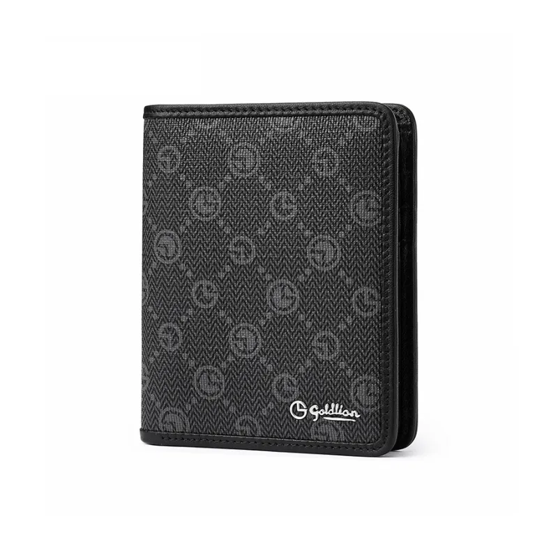 GOLDLION PVC Wallet Men's Black-6