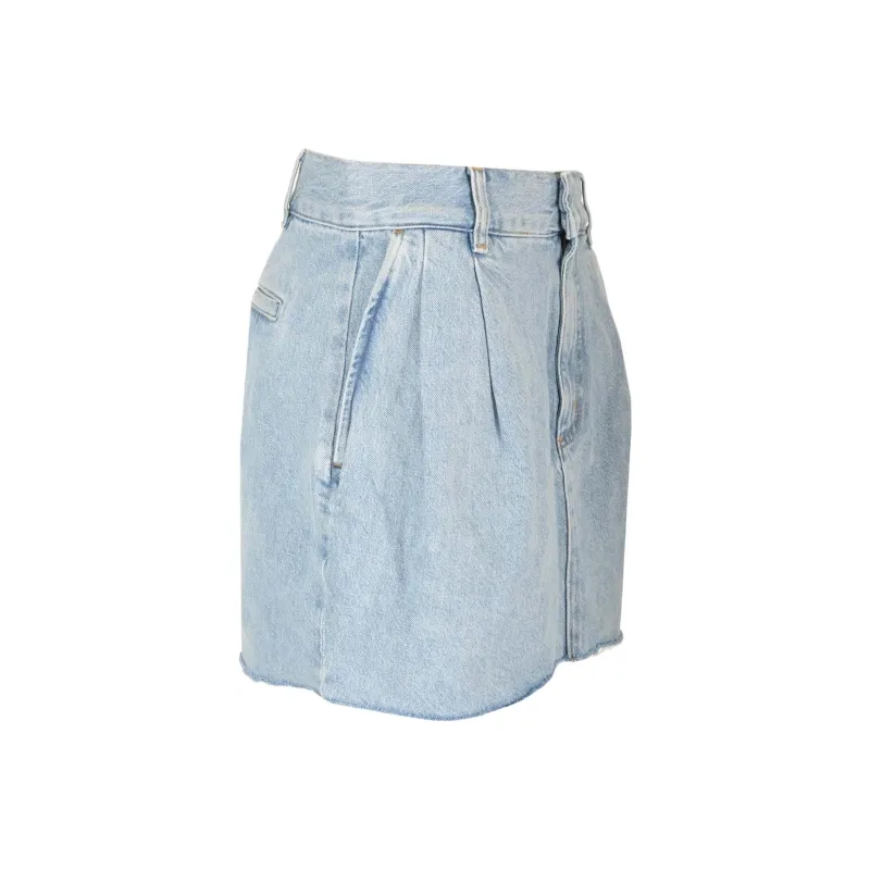 AGOLDE Becker Denim Mini Skirt-2