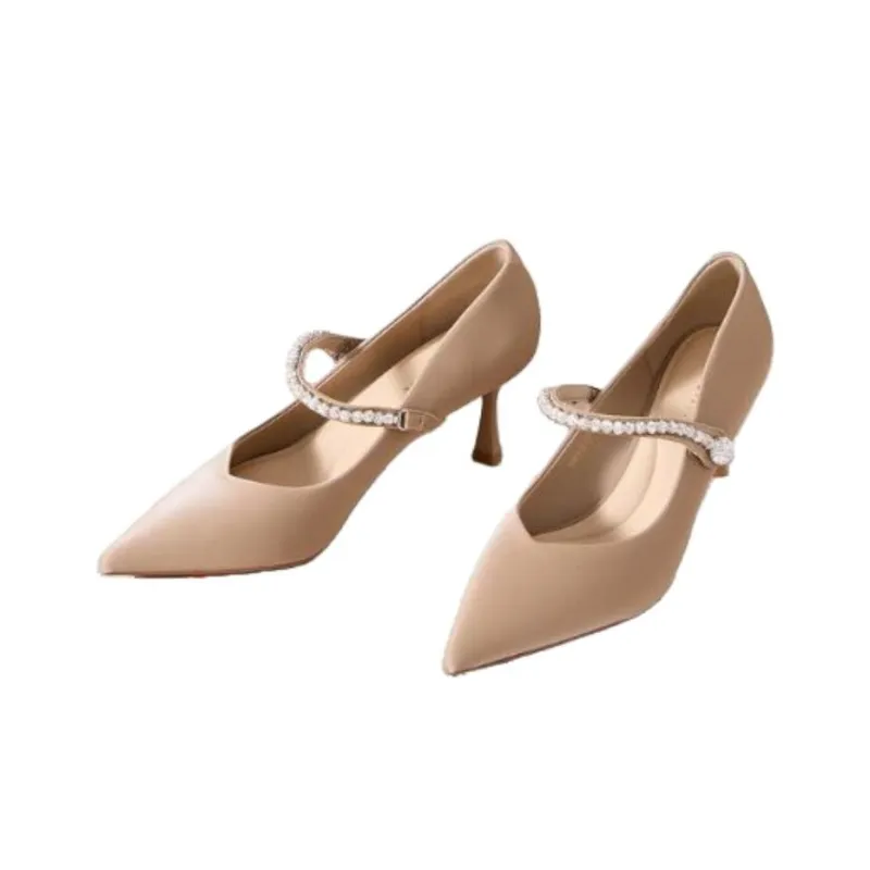 PINWEISHIDU Slim Heel High Heels Women's-3