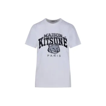 Maison Kitsune Campus Fox Crewneck T-Shirt