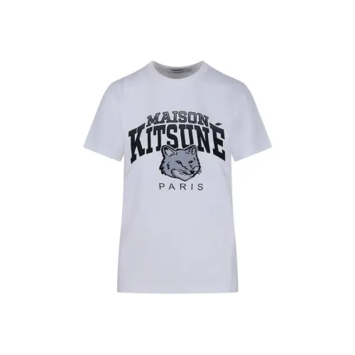 Maison Kitsune Campus Fox Crewneck T-Shirt