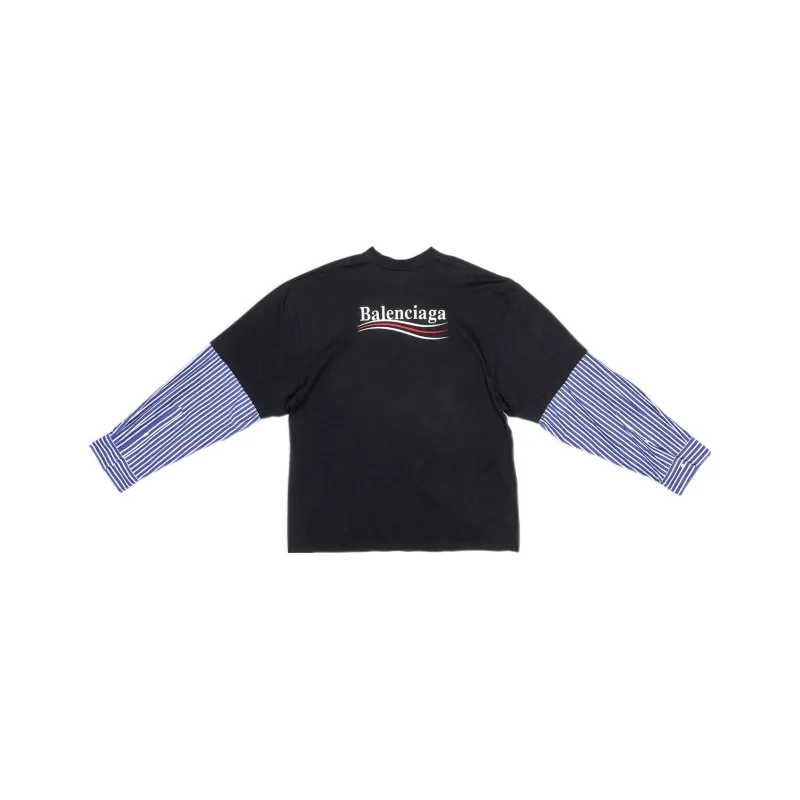 Balenciaga Political Campaign T Shirt Men's Black-0