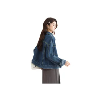PLANE DRIFT Denim Jacket Women's Blue