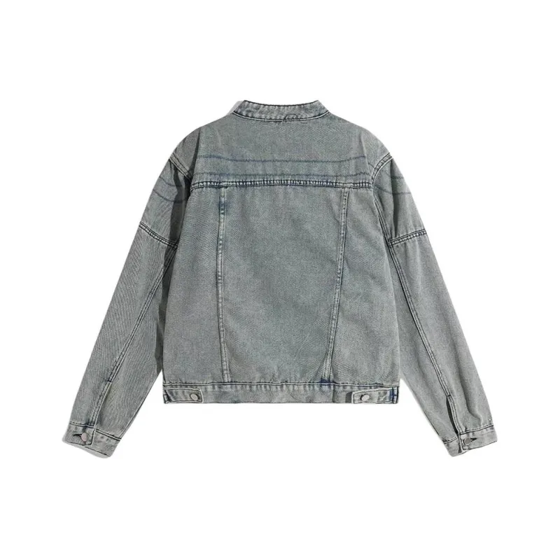 LESS BEARS Denim Jackets Unisex-4