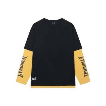 Everlast Mock Two-Piece Long-Sleeved T-Shirt Unisex Black