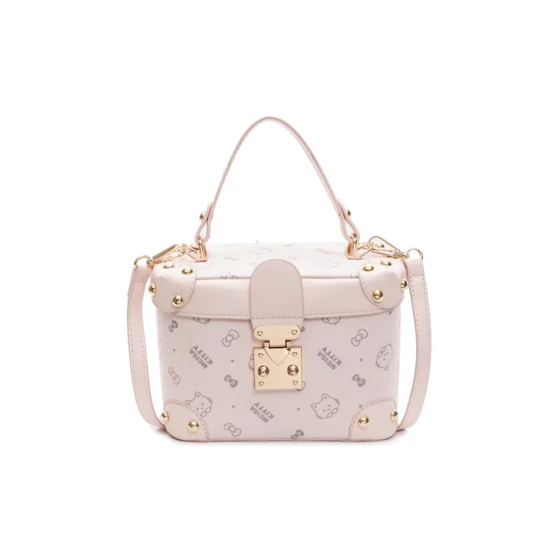 TTaG．baG PU Handbag Women's Ecru/Brown/Pink-8