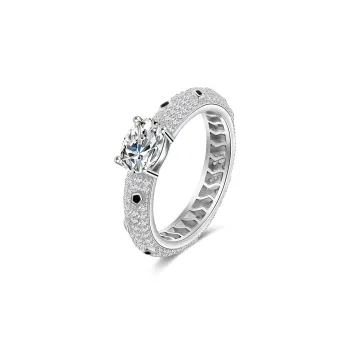 Right Hand Waiting S925 Silver Rings Women's