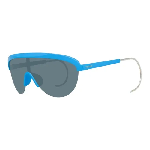 Polaroid Plastic Irregular Shape Sunglasses Unisex Blue