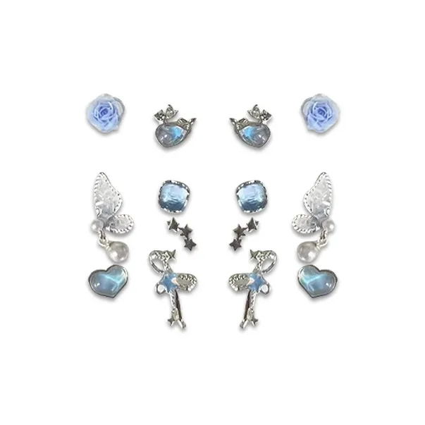 LuluCanaan Alloy Stud Earrings Women's-6