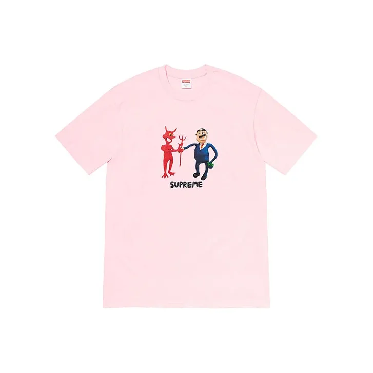 Supreme Business Tee Light Pink-5