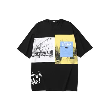 GENANX Straight Elbow Length Sleeved T Shirt Unisex