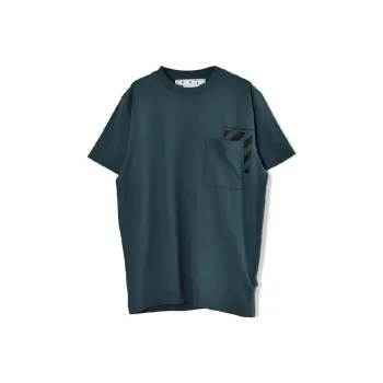 OFF-WHITE T-Shirts Men Duck Green